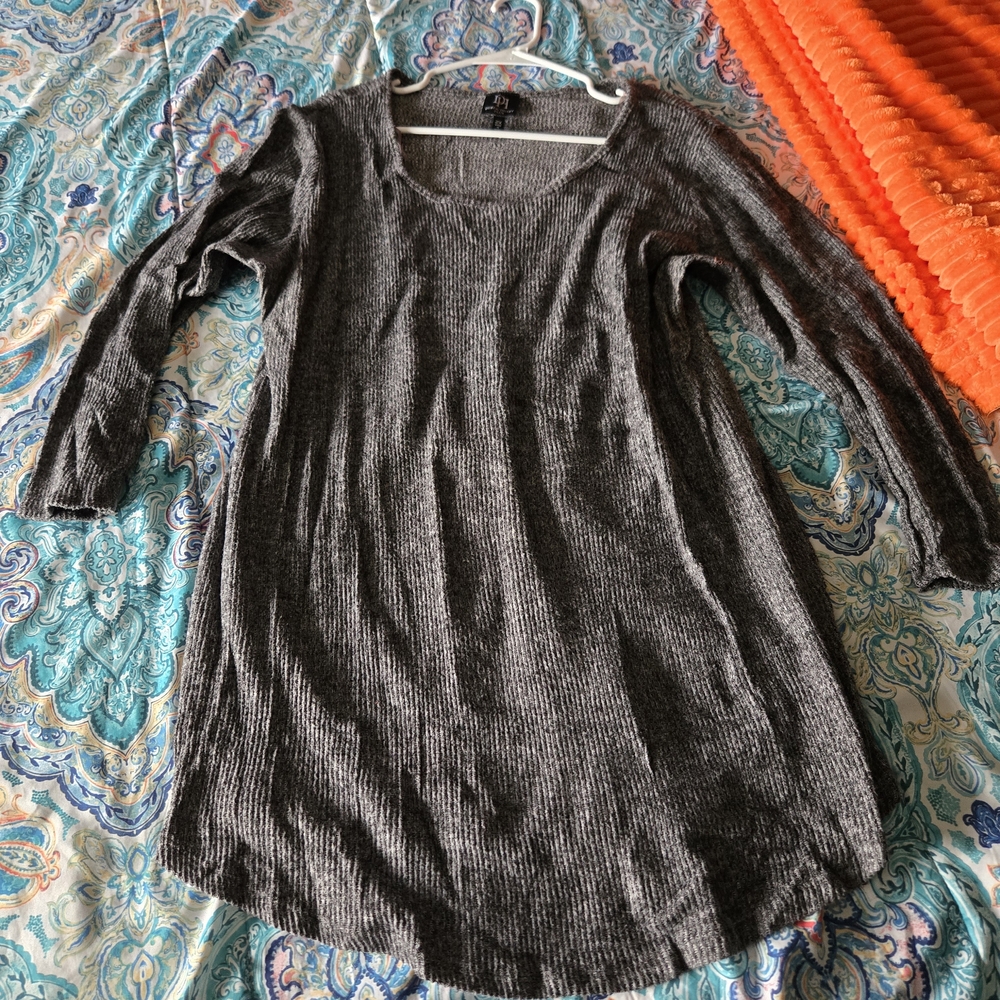 Womans Ribbed Long Sleeve Top